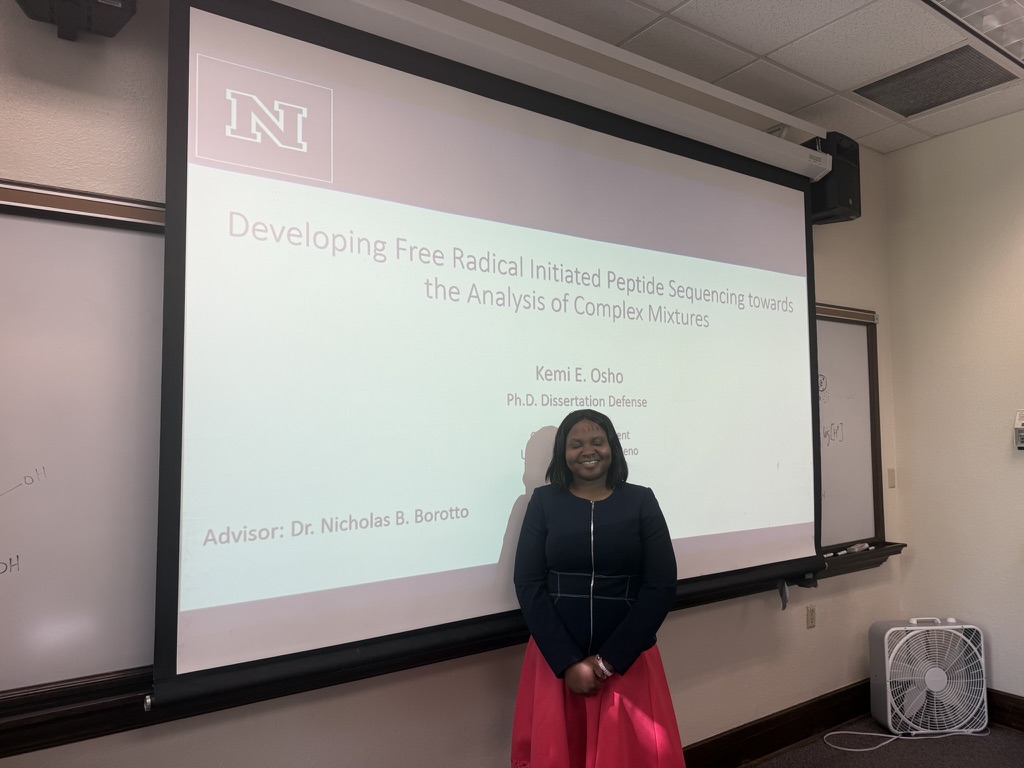 Congratulations to Kemi Osho for defending her PhD yesterday! #massspec