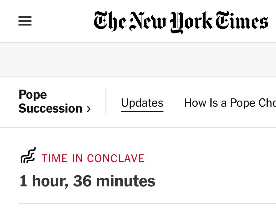 NYT has a conclave timer lmao