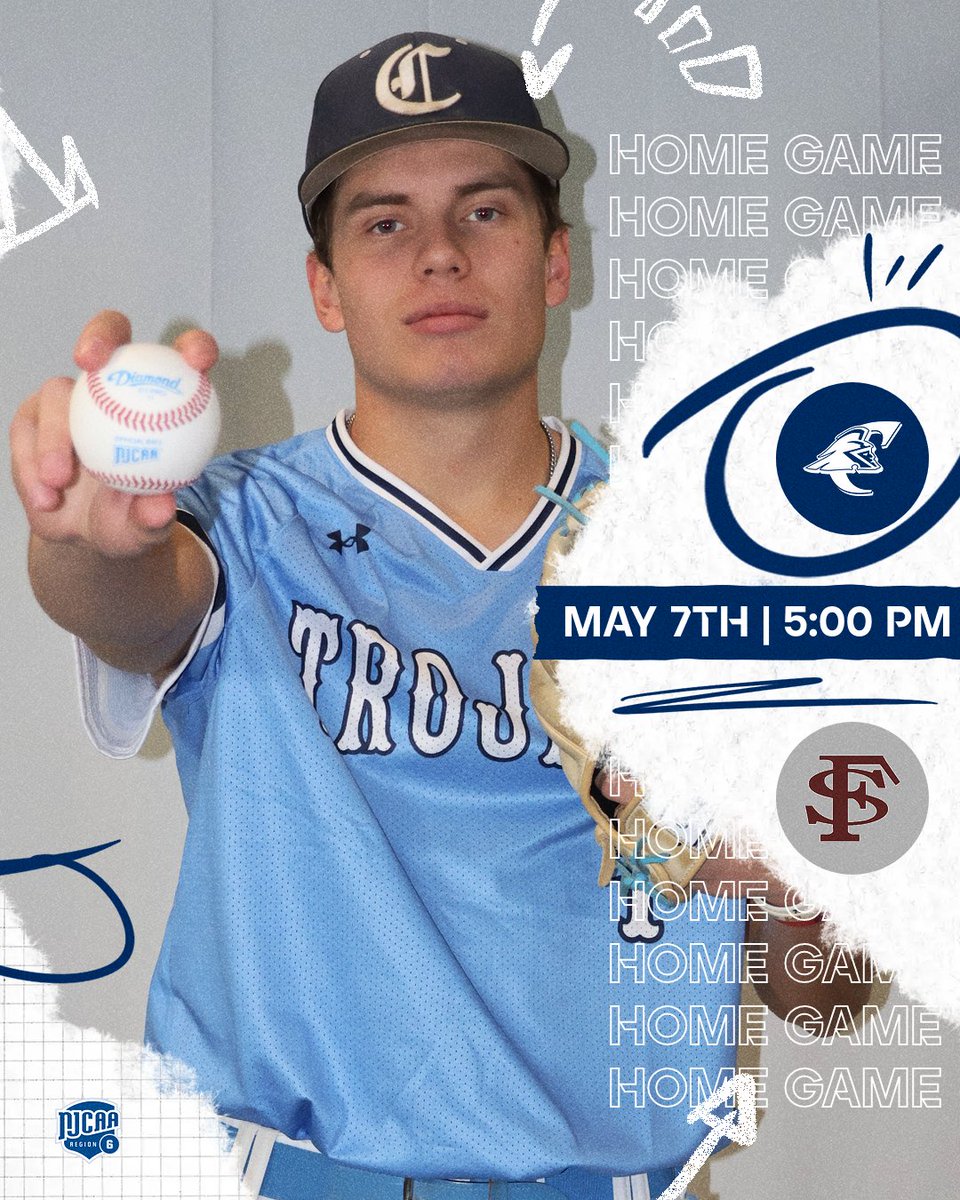 🚨SCHEDULE CHANGE🚨
REGION 6 PLAYOFFS │5 PM CT
Colby will host Fort Scott in the first round of the Region 6 Tournament starting at 5 PM CT. #BleedBlue #FightOn 
📺: colbytrojans.com/livestreaming