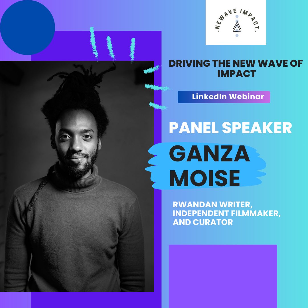 Meet our panelist: Ganza Moise
🎬 Writer. Filmmaker. Curator.
Ganza is reshaping Rwanda’s creative industry through bold storytelling. Co-founder of Kiruri MFN &amp; 250 Cine Club, he brings art, identity &amp; impact into sharp focus.
Join him at #NeWaveImpact