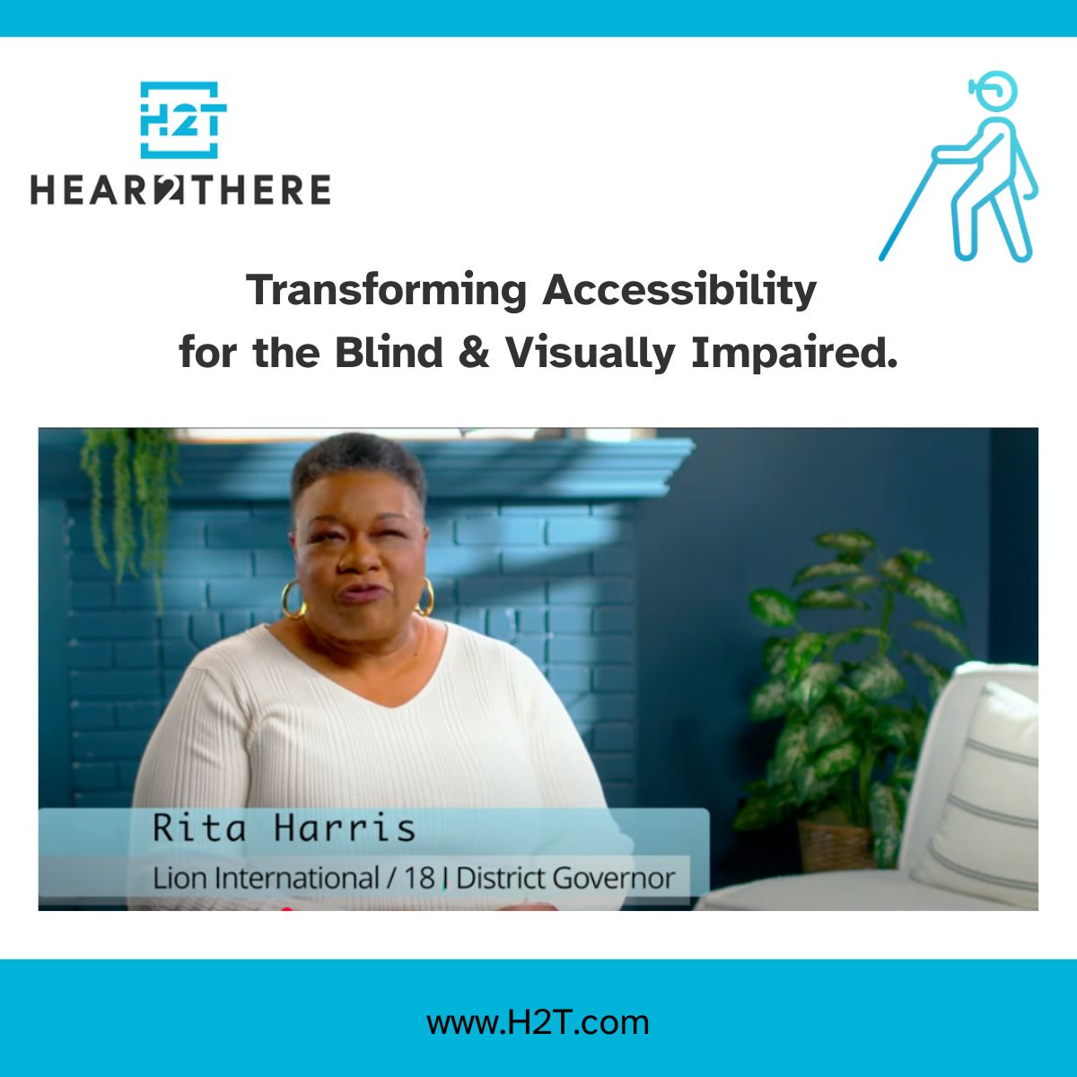Independence should be for everyone.

See how H2T is transforming accessibility for the blind and visually impaired. Watch the video + read the story ➡️ h2t.com/blog/empowerin…

#Accessibility #InclusiveTech #AssistiveTechnology