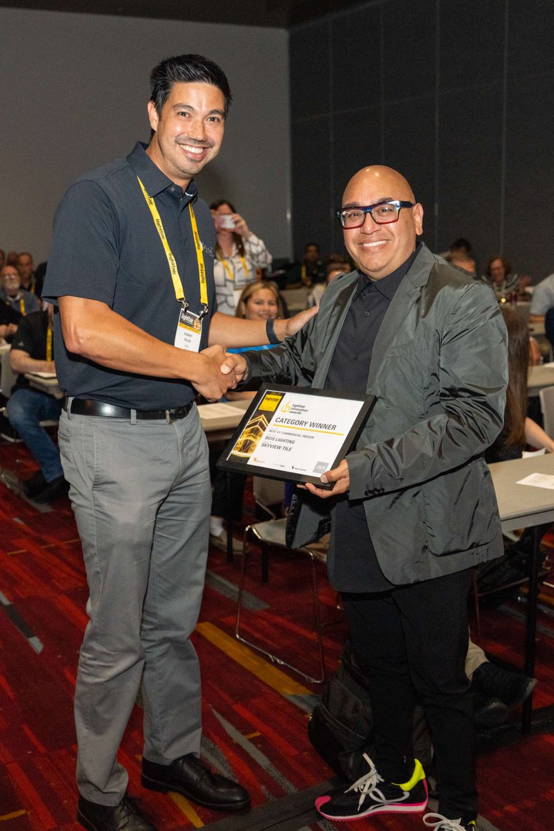 Announcing LightFair's Innovation Awards! 
🏆FortaCast, Organic Lighting Systems - Best of Outdoor Luminaries
🏆SkyView Tile, Bios Lighting - Best of Commercial Indoor
🏆DALI+, DALI Alliance - Best of Control Enabling Technology
🏆EVIYOS Shape, ams OSRAM - Judges Citation Award