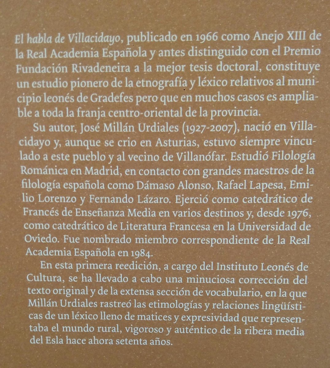 NETEC (@netec_uvigo) on Twitter photo Enhorabuena 👏🏼 a Martín Urdiales Shaw <a href="/uvigo/">Universidade de Vigo</a> por su titánica tarea como coordinador de esta minuciosa reedición del estudio sobre el léxico de la ribera del Esla a cargo del Instituto Leónes de Cultura. Enhorabuena 👏🏼 a Martín Urdiales Shaw <a href="/uvigo/">Universidade de Vigo</a> por su titánica tarea como coordinador de esta minuciosa reedición del estudio sobre el léxico de la ribera del Esla a cargo del Instituto Leónes de Cultura.