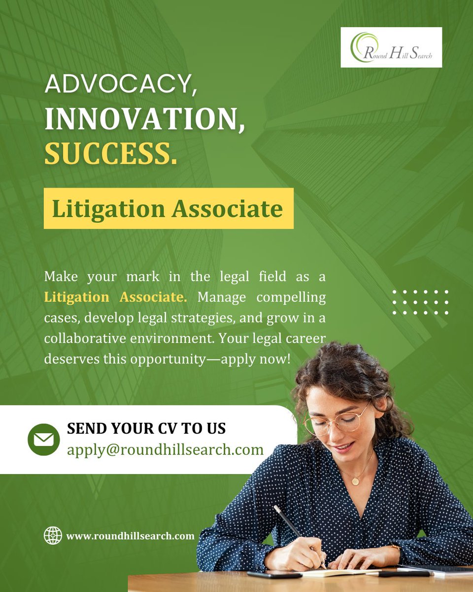 💼 Looking for a role that challenges and inspires? This Litigation Associate position offers the opportunity to tackle compelling cases, refine your advocacy skills, and grow professionally.🏆 Join a team that thrives on excellence—apply now!✨ tinyurl.com/4nfux8jz