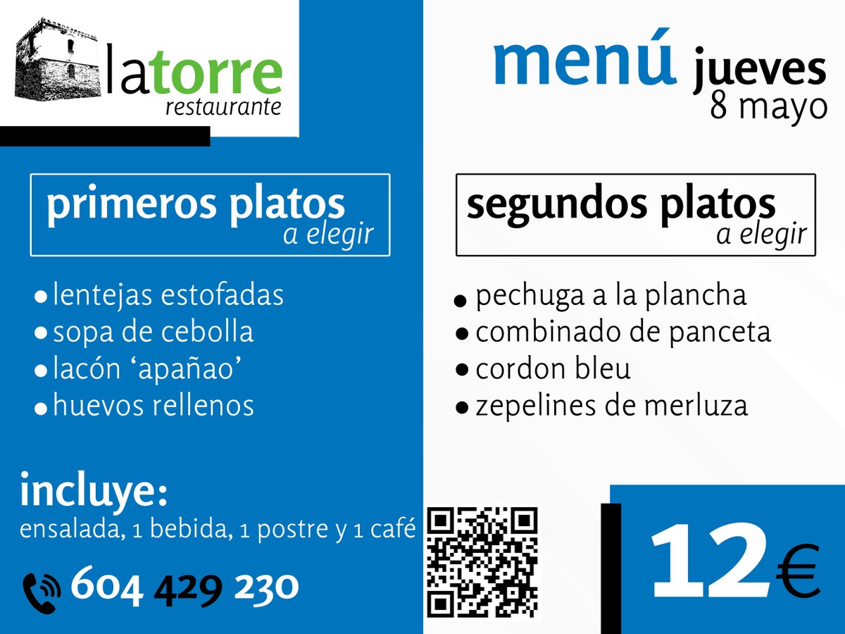 latorregranja's tweet photo. 🍽️ Si la comida no te hace decir “¡ummm!”, ¡no la cocinamos nosotros! 🔥 Ven a #RestauranteLaTorre, donde el sabor te mira a los ojos... ¡y te guiña! 😏
📌 Calle Río Ebro 1C, 03348 #GranjadeRocamora (#Alicante)
📞 604 429 230
#RestauranteLaTorreGranja #latorre #josberfuel #menus https://t.co/A2ltaCsczO