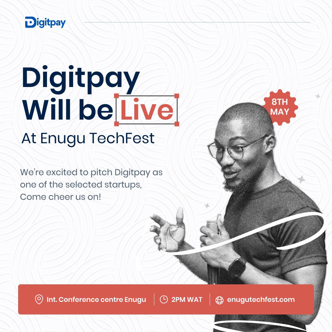 ugwusomtooo's tweet image. I will be pitching @digitpaynow at Enugu Tech First tomorrow
Looking forward to connect with amazing minds and have great conversations around tech, DeFi, and blockchain.