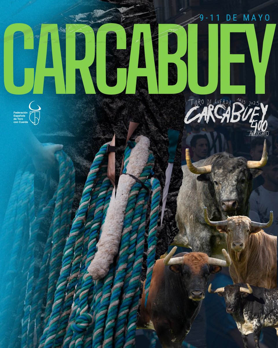 💥 Nuestros socios de Carcabuey ya descuentan las horas para disfrutar del 𝟒𝟎𝟎 𝐀𝐧𝐢𝐯𝐞𝐫𝐬𝐚𝐫𝐢𝐨 de su 𝐓𝐨𝐫𝐨 𝐝𝐞 𝐂𝐮𝐞𝐫𝐝𝐚 

Del 𝟗-𝟏𝟏 𝐝𝐞 𝐦𝐚𝐲𝐨 os invitamos a conocer una tradición con cuatro siglos de historia única en esta localidad cordobesa