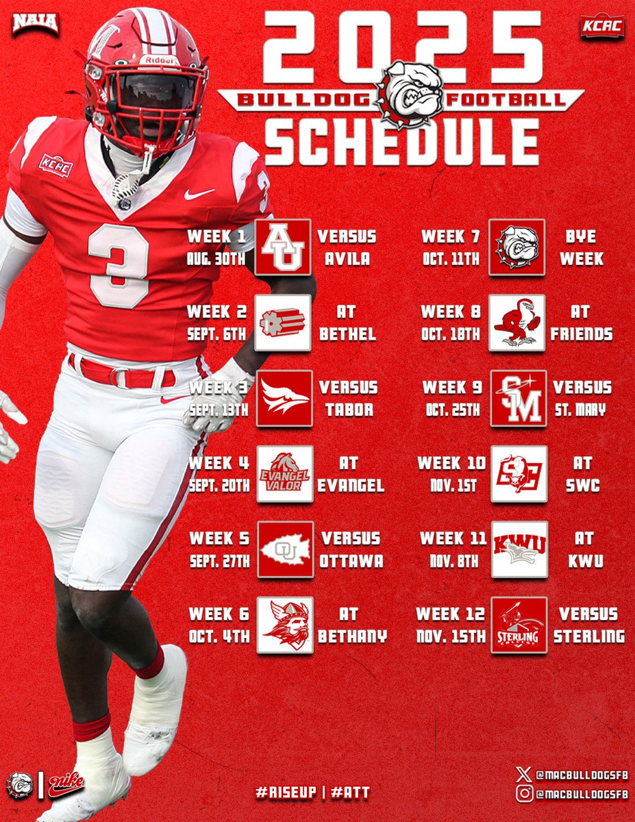 McPherson Athletics (@mac_bulldogs) on Twitter photo August can’t come soon enough!
The 2025 Schedule for <a href="/MACBulldogsFB/">McPherson Football</a> is HERE!
#BulldogPride August can’t come soon enough!
The 2025 Schedule for <a href="/MACBulldogsFB/">McPherson Football</a> is HERE!
#BulldogPride