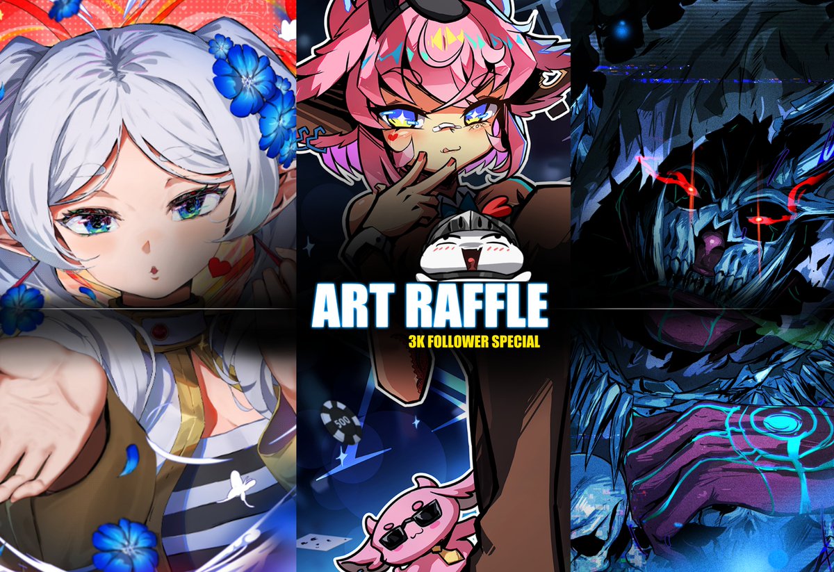 KFstudio69's tweet photo. 🌟 3K FOLLOWER ART RAFFLE! 🎨✨

OH BOY! WE'VE REACHED 3K FOLLOWERS! 
I’m beyond grateful for your incredible support—this milestone wouldn’t have been possible without YOU!

To celebrate, I’m hosting an ART RAFFLE for my amazing followers!

  HOW TO PARTICIPATE:    
    - Follow me (new followers welcome!)
   - Repost + Like this post 

The winner gets a SFW or NSFW artwork of their chosen OC or favorite character!   

#raffle #artraffle