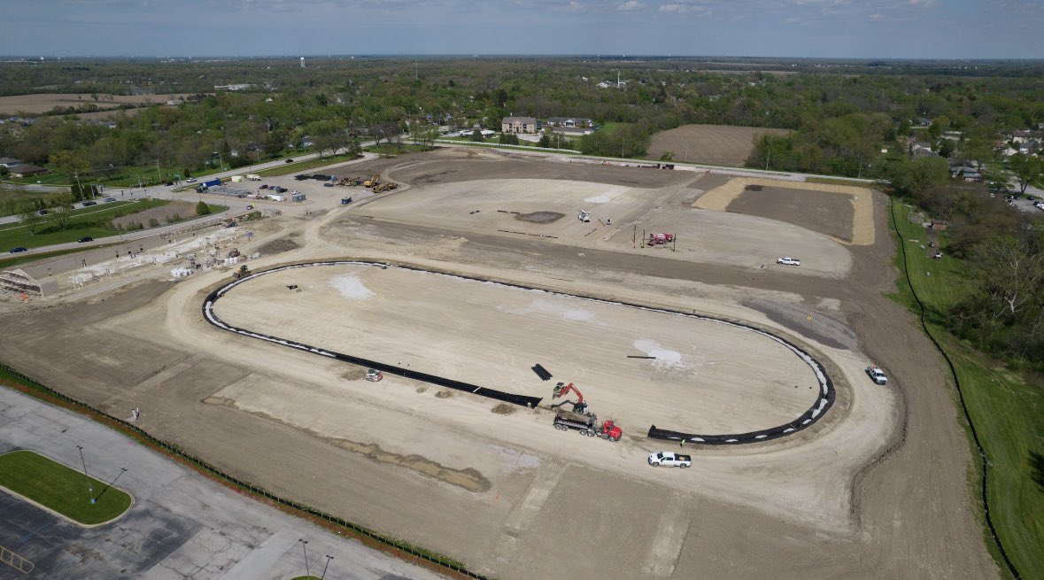 Check out an aerial view of the work that has been done! #Sportsplex #Progress