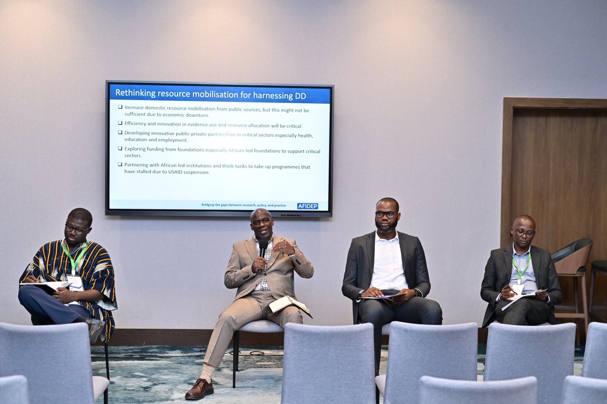 Afidep's tweet image. At the #Evi4DevConference, the FP Impact Consortium convened a panel discussion on population dynamics with a specific focus on the demographic dividend and the benefits of making investments in family planning. The session highlighted the ongoing shift in funder priorities and…