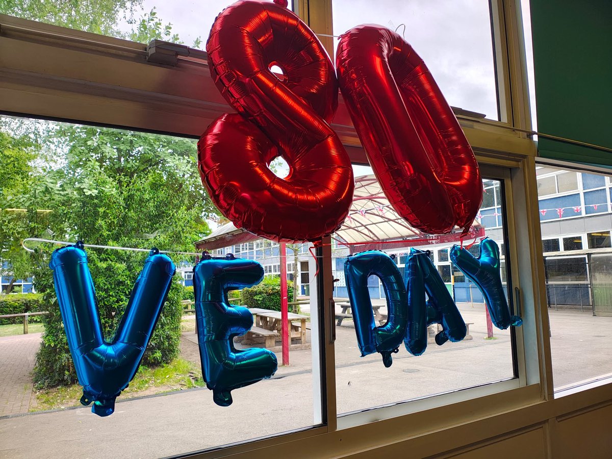 Tomorrow we are bringing our school community together to commemorate the 80th Anniversary of VE Day. A special lunch menu, and weather permitting, outdoor dining will be enjoyed by all.

This week, pupils have had assemblies to learn about VE Day and its historic importance.