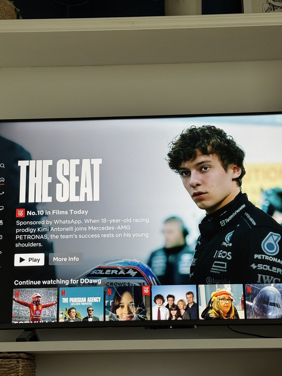 Since when have Netflix had SPONSORED films? This came top as a suggested watch when switching  on Netflix - ‘Sponsored by WhatsApp’. Bit alarming… 🤔⁉️