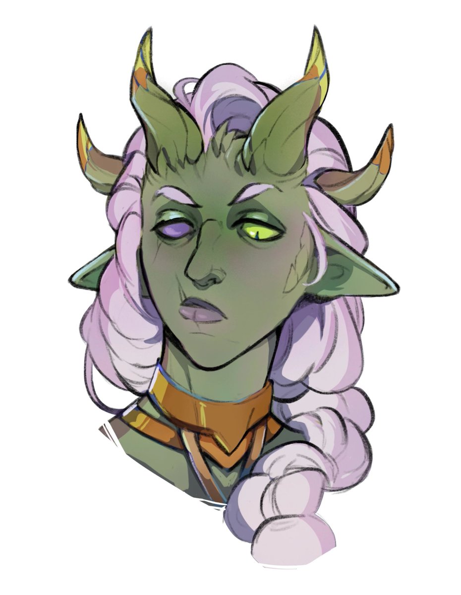 JunorVolsh's tweet image. sketching random tieflings #1 #druid
#DnD #BaldursGate3 #tiefling