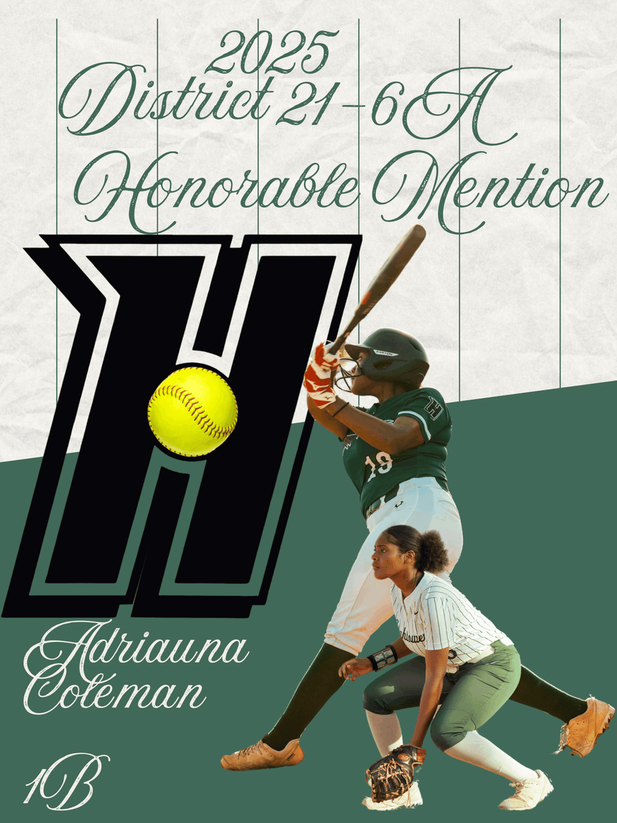 Fort Bend Hightower Softball (@ladycanesb) on Twitter photo Congrats for District 21-6A Honorable Mention!
<a href="/HHS_Canes/">Hightower High School</a> <a href="/HHS_Canes3333/">Hightower Athletics</a> <a href="/FBISDAthletics/">Fort Bend ISD Athletics</a> <a href="/AdriColeman19/">Adriauna Coleman</a> Congrats for District 21-6A Honorable Mention!
<a href="/HHS_Canes/">Hightower High School</a> <a href="/HHS_Canes3333/">Hightower Athletics</a> <a href="/FBISDAthletics/">Fort Bend ISD Athletics</a> <a href="/AdriColeman19/">Adriauna Coleman</a>