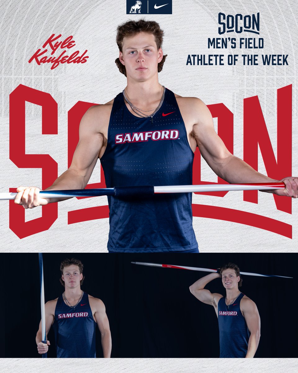 Erin Long wins her second-straight SoCon Athlete of the Week award and Kyle Kaufelds wins his second of the outdoor season‼️

#AllForSAMford