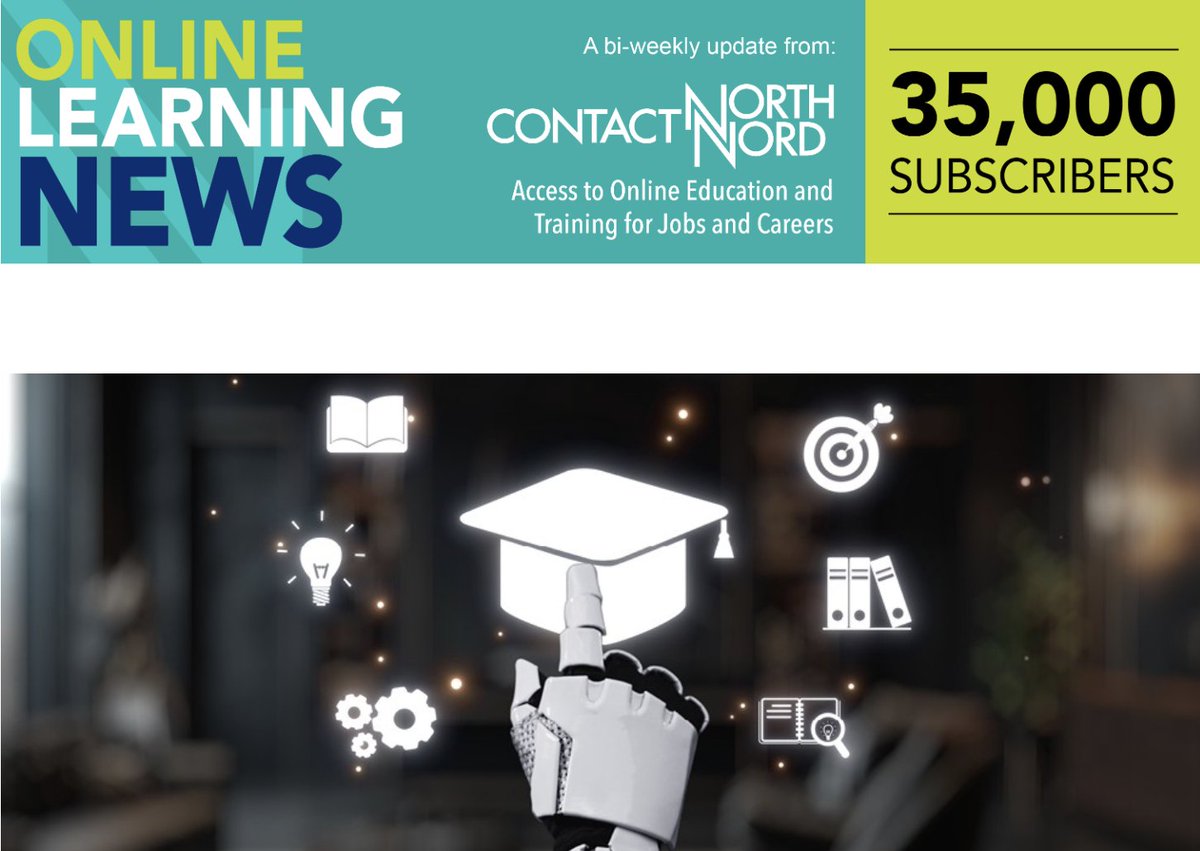 🚀 What’s next for #AI in higher ed?
💡 Big ideas from global experts
📅 Webinars, blogs, tools, books &amp; more
Read the May 7 edition of #OnlineLearningNews 👉 contactnorth.info/OLN07052025