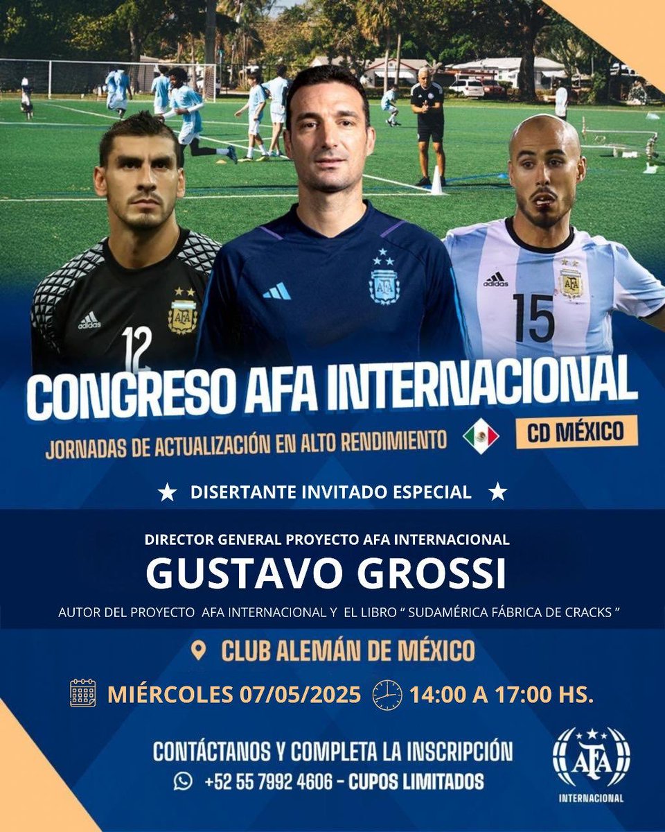 gustavitogrossi's tweet photo. Los invitamos hoy 7 de Mayo a presenciar el CONGRESO AFA🌍 que se realiza en la Ciudad de México.

Detalles de horarios para otros países: 
🇨🇴 15hs- 🇺🇸16hs -🇧🇷🇦🇷17 hs-
🇮🇹🇪🇸:22 hs ✍️

🚨🚨En vivo: 

https://t.co/DVHd9UY6g2 https://t.co/9qEwoqheu4