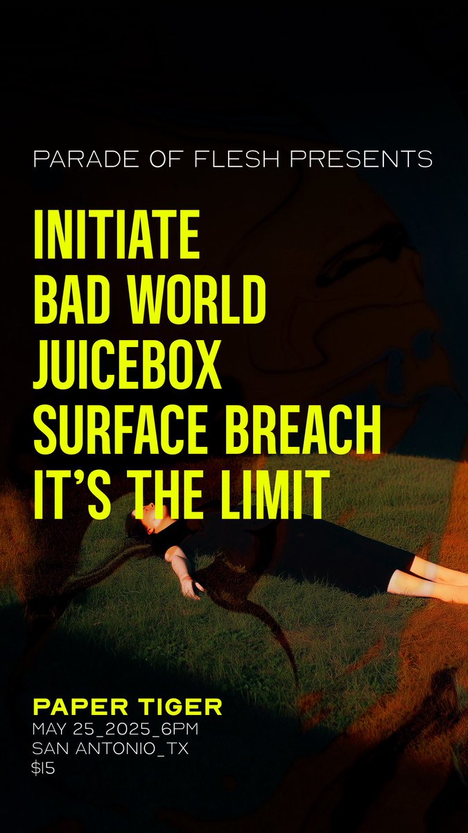 TEXAS SOON. GIDDY THE FUCK UP

TIX AT  POFTX.COM