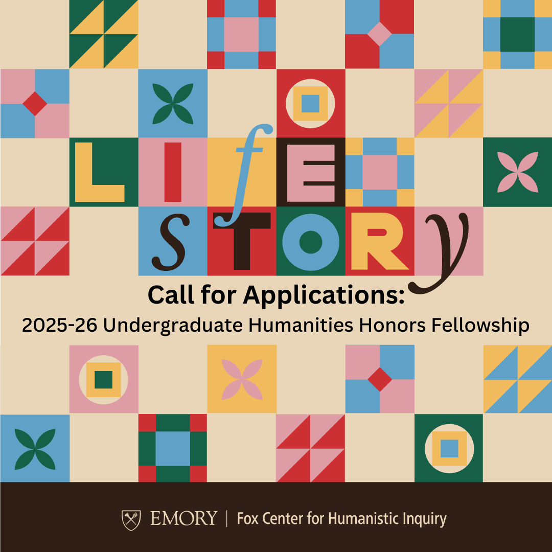 Fox Center for Humanistic Inquiry (@foxcenteremory) on Twitter photo Calling all <a href="/emorycollege/">Emory College</a> undergrads! 📣 The application deadline for our 2025-26 Undergraduate Fellowship has been extended to Sunday, May 18th!
Learn more here: bit.ly/432VHLG Calling all <a href="/emorycollege/">Emory College</a> undergrads! 📣 The application deadline for our 2025-26 Undergraduate Fellowship has been extended to Sunday, May 18th!
Learn more here: bit.ly/432VHLG
