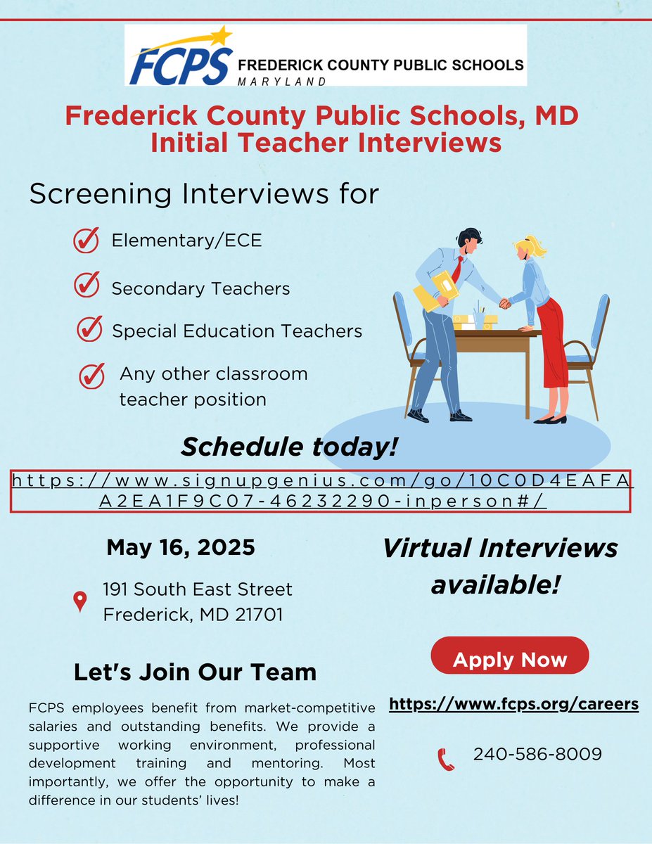 FCPSRecruitmentSpecialist (@apvierra) on Twitter photo 
