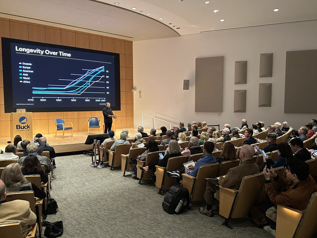 At the Longevity Vanguard event at <a href="/BuckInstitute/">Buck Institute</a> today, listening to incredible sharings from <a href="/PeterDiamandis/">Peter H. Diamandis, MD</a> , Eric Verdin, <a href="/BriannaStubbs/">Brianna Stubbs</a> , Mona Ezza Velinov of <a href="/fountainlife_hq/">Fountain Life</a> . Investing in our foundations of longevity: Sleep, Diet, Exercise is critical for our healthspan