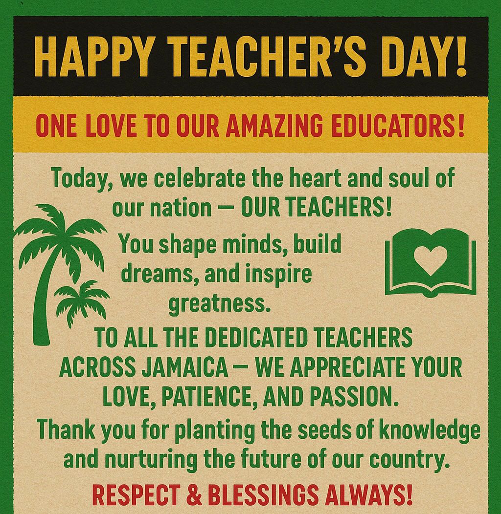 Happy Teacher's Day to all our teachers.