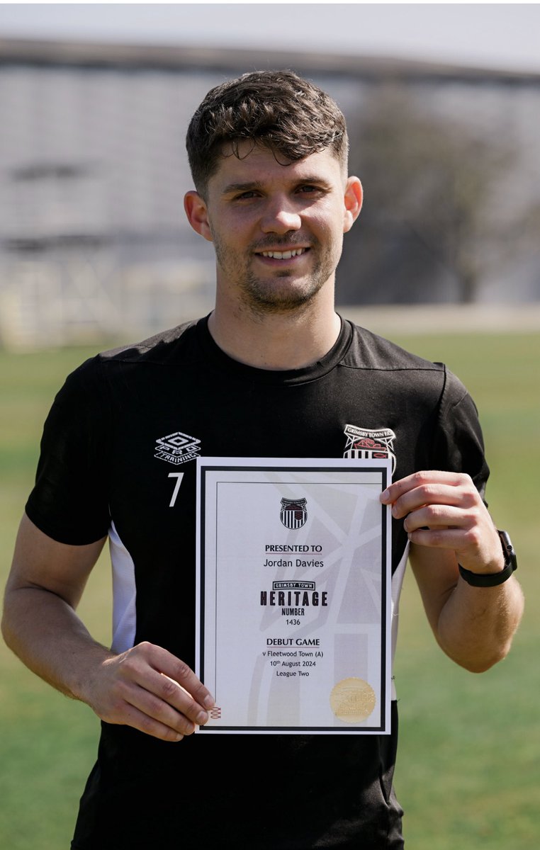 GTFCHeritage's tweet image. Thank you Jordan 

Player #1436 to have represented #GTFC