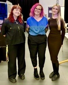 Jess_LBK's tweet image. A massive thank you to all the families and staff who came along to support our year 11 scholars @CastleMeadAcad last night for our first ever GCSE Art exhibition. Although the art is not allowed online please enjoy this photo of our grateful, grinning faces 🥰