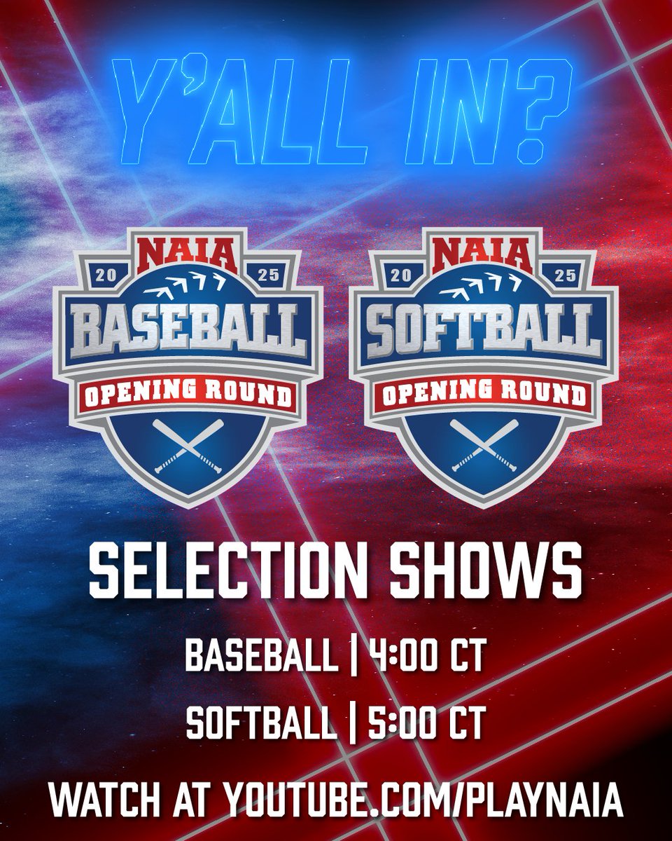 We'll see y'all real soon.

Find out who's in at youtube.com/playnaia

#PlayNAIA #TheRightWaytoPlay #NAIASoftball #NAIABaseball
