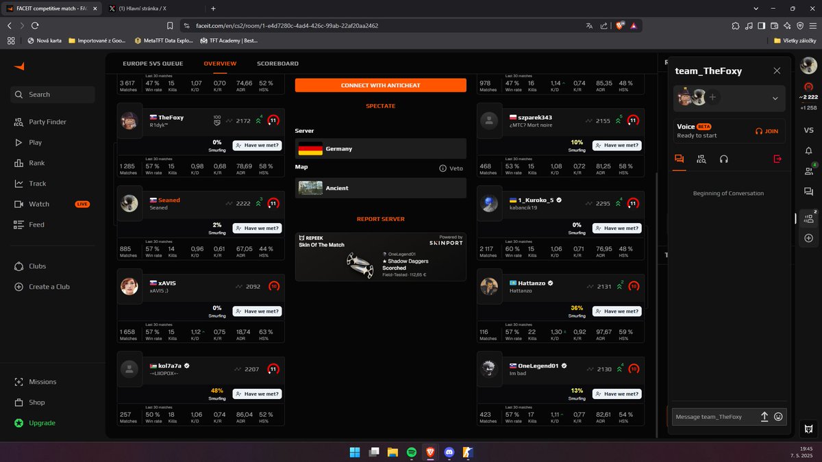 SBenovsky's tweet photo. @FACEIT_Darwin Can u ban the Hattanzo guy?  Stats speaks for itself
https://t.co/vxFlXJhXNn - room ty brother https://t.co/p5H1e7Nwq4