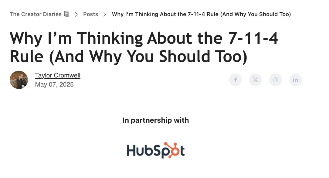 → in 2023, I started working with <a href="/HubSpot/">HubSpot</a>  as a freelance writer
→ this year, I started working with <a href="/beehiiv/">beehiiv 🐝</a>  as a freelance writer

and now, HubSpot is sponsoring the next issue of my newlsetter, Creator Diaries, on beehiiv