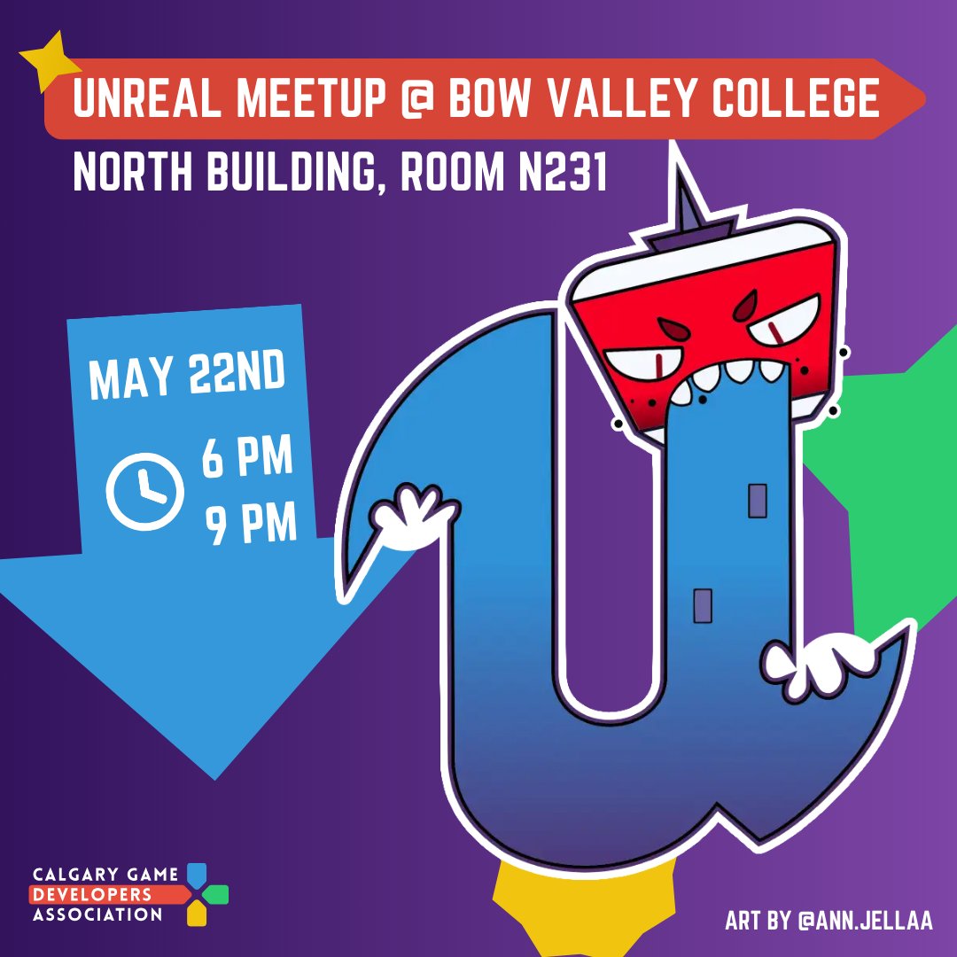 CalgaryGameDevs (@calgarygamedevs) on Twitter photo May Monthly social & Unreal meetups!
Join us on the 15th of May at <a href="/CivicTavern/">Civic Tavern yyc</a> for our monthly social and our monthly <a href="/UnrealEngine/">Unreal Engine</a> meetup on the 22nd at <a href="/BowValley/">Bow Valley College</a>, North Building, Room N231 for anyone looking to chat Unreal engine.🎮
#yycevents #gamedevelopers May Monthly social & Unreal meetups!
Join us on the 15th of May at <a href="/CivicTavern/">Civic Tavern yyc</a> for our monthly social and our monthly <a href="/UnrealEngine/">Unreal Engine</a> meetup on the 22nd at <a href="/BowValley/">Bow Valley College</a>, North Building, Room N231 for anyone looking to chat Unreal engine.🎮
#yycevents #gamedevelopers