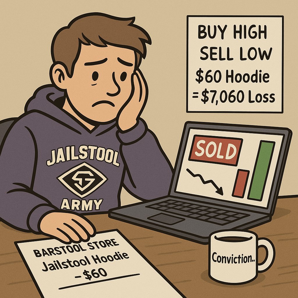 Don't be this guy, HODL your #jailstool at any cost!!! This one's for you <a href="/wolfey9699/">wolfey9699</a>