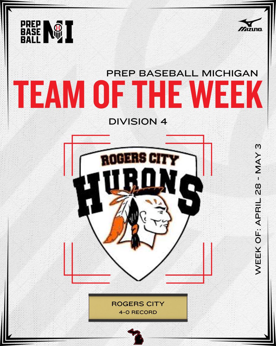 Prep Baseball Michigan (@prepbaseballmi) on Twitter photo 𝐓𝐞𝐚𝐦𝐬 𝐨𝐟 𝐭𝐡𝐞 𝐖𝐞𝐞𝐤
𝐃𝟏: <a href="/DakotaBaseball/">Dakota Baseball</a>
Statement week for the Cougars who swept Stevenson in a MAC Red showdown and beat Brother Rice
𝐃𝟐: <a href="/BaseballGL25/">Gull Lake Baseball</a>
5-0 on the week, have won 16 straight following a 1-3 start to the spring. Swept Mattawan last week and 𝐓𝐞𝐚𝐦𝐬 𝐨𝐟 𝐭𝐡𝐞 𝐖𝐞𝐞𝐤
𝐃𝟏: <a href="/DakotaBaseball/">Dakota Baseball</a>
Statement week for the Cougars who swept Stevenson in a MAC Red showdown and beat Brother Rice
𝐃𝟐: <a href="/BaseballGL25/">Gull Lake Baseball</a>
5-0 on the week, have won 16 straight following a 1-3 start to the spring. Swept Mattawan last week and