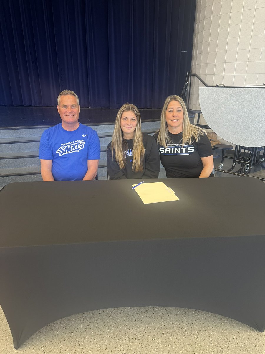 Today we officially celebrate our 3 seniors who will be continuing their athletics careers at the next level! Cam will be playing soccer at Thomas More, Ava will be playing soccer at Georgetown and Bray will be playing basketball at Grace College! We are so proud of all of you!