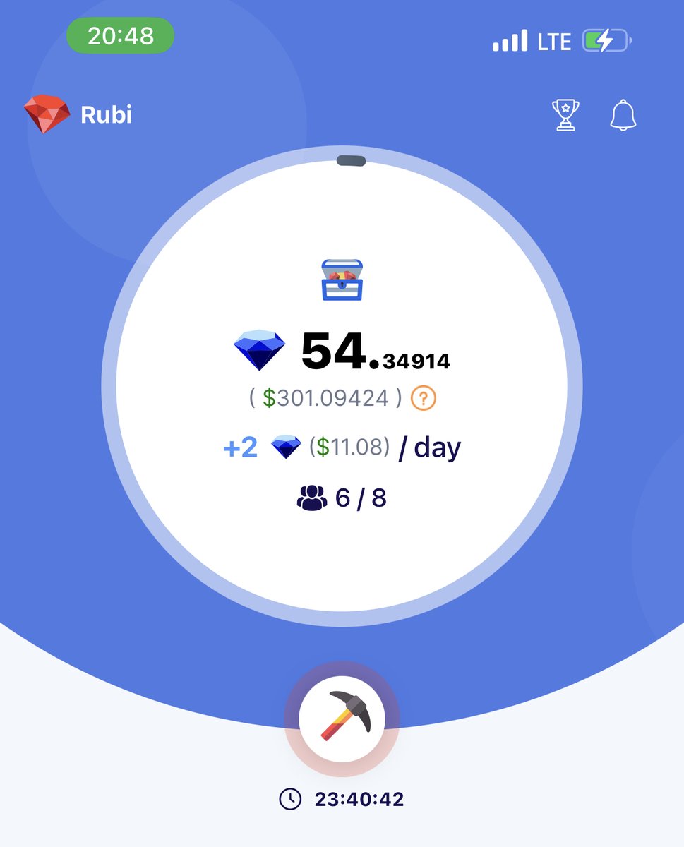 depinweb3's tweet image. Rubi Network (like Pi Network)

1) download app android or ios rubi.click/join/TRPOWER

2) signup and click mining button daily

3) use KYC verified referal code : TRPOWER for %10 boost #depin #Airdrops #PiNetwork