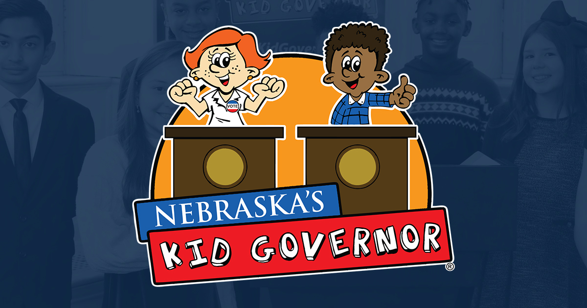 #Nebraska is now a Kid Governor® state! The groundbreaking civics program immerses students in a real election for our state's Kid Governor. All fifth-grade classes and homeschool programs are welcome to participate – learn more and sign up your class at ne.kidgovernor.org!