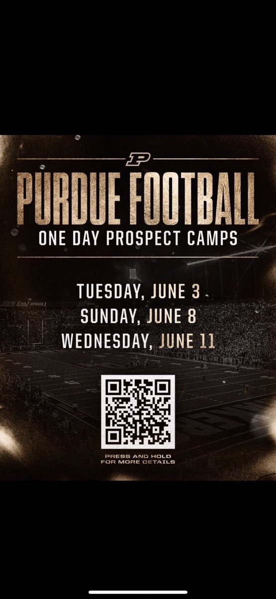 Thank you for the camp invite <a href="/CoachAcy2/">DeMarkus Acy</a> .
Look forward to competing and connecting with you on June 8
<a href="/BoilerFootball/">Purdue Football</a> 
<a href="/Coach_Odom/">Barry Odom</a> 
<a href="/bradodom/">Coach B.O.</a> <a href="/Mike_Scherer38/">Michael Scherer</a> <a href="/Nrenna/">Neal Renna</a> <a href="/JSimmons_Purdue/">Jason Simmons</a> 
<a href="/THNfootball/">Terre Haute North Football</a>