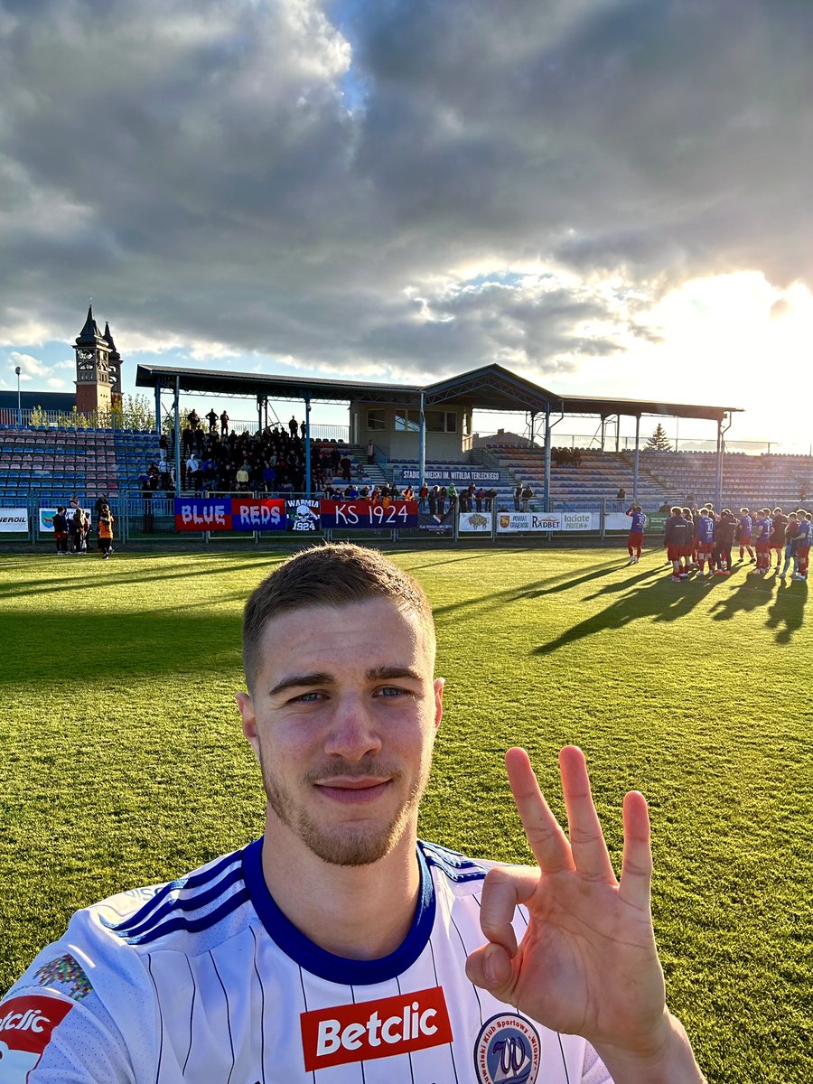Faris Zubanović tydzień po debiucie z pierwszym hat-trickiem w Wigrach  3️⃣⚽️ Mamy awans w Okręgowym Pucharze Polski 🫡 Warmia Grajewo 2:6 Wigry  Suwałki, image size:900x1200