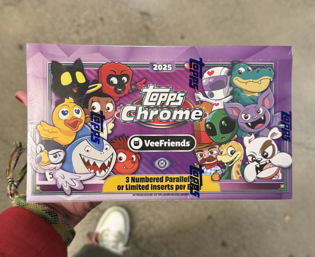 Fanatics Collect (@fanaticscollect) on Twitter photo ๐จGIVEAWAY ALERT๐จ
Make sure you follow <a href="/FanaticsCollect/">Fanatics Collect</a> , like this post, and tag two friends for a chance to win this 2025 Topps Chrome VeeFriends Hobby Box! ๐ฅ ๐จGIVEAWAY ALERT๐จ
Make sure you follow <a href="/FanaticsCollect/">Fanatics Collect</a> , like this post, and tag two friends for a chance to win this 2025 Topps Chrome VeeFriends Hobby Box! ๐ฅ