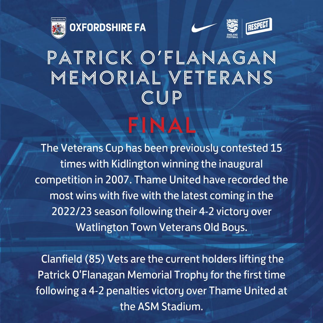 𝗣𝗿𝗲𝘃𝗶𝗲𝘄 🏆 Tomorrow night, @ThameUnitedFC plays host to the Patrick O'Flanagan Memorial Veterans Cup, as Thame United Veterans take on @ClannyFC Vets. Kick-off is 7.45pm. 

Download your digital match programme now 👇

bit.ly/4bLixK0