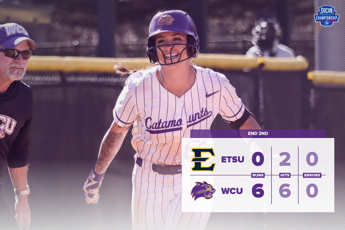 Western Carolina Softball (@catamountsb) on Twitter photo END 2nd: <a href="/Catamounts/">Western Carolina Athletics</a> 6, Bucs 0
We send 10 to the plate and score FIVE runs and have seized early control of this afternoon's action from Spartanburg.
#CatamountCountry | #WheeAreOne | #Team20 END 2nd: <a href="/Catamounts/">Western Carolina Athletics</a> 6, Bucs 0
We send 10 to the plate and score FIVE runs and have seized early control of this afternoon's action from Spartanburg.
#CatamountCountry | #WheeAreOne | #Team20