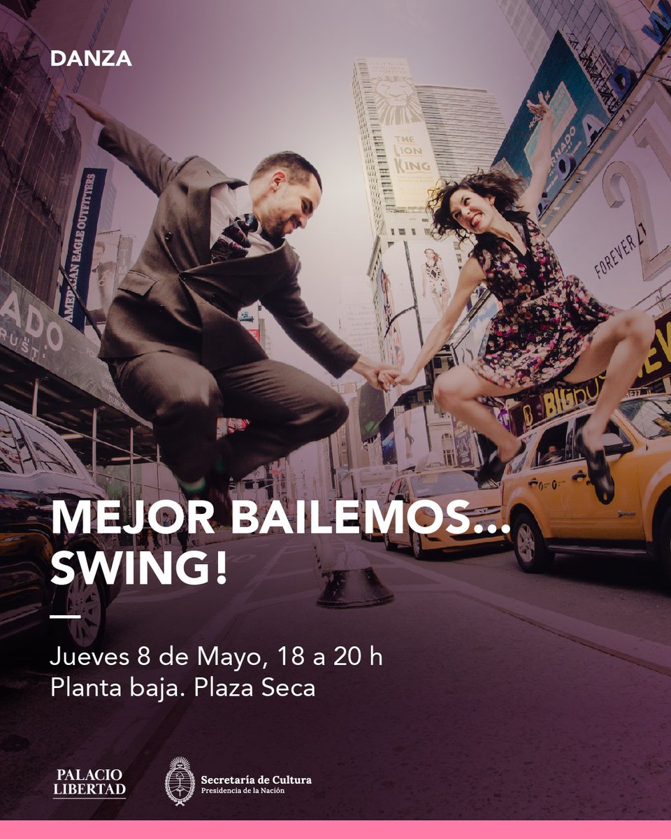 Mejor bailemos ¡swing! ♫

Arranca un ciclo de danzas de salón pensado para mover el cuerpo y celebrar el ritmo.

Clase inicial y práctica abierta con Mariel Gastiarena y Manuel Bicain

🗓️ Jueves 8 de mayo, de 18 a 20 h
🎫 Entrada gratuita