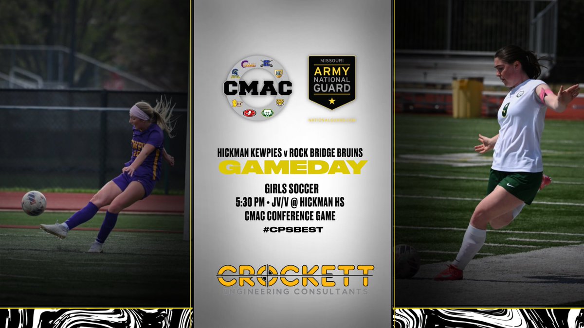 CPS_Athletics (@athletics_cps) on Twitter photo Hickman vs Rock Bridge tonight in a CMAC Conference Girls Soccer game at HHS!  Good luck to both teams! Hickman vs Rock Bridge tonight in a CMAC Conference Girls Soccer game at HHS!  Good luck to both teams!