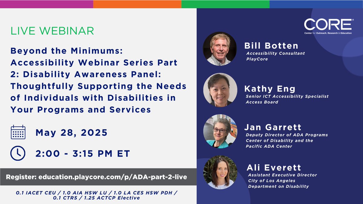 Join us on May 28th at 2:00 for a LIVE CEU webinar. Register with code GAMETIME at hubs.ly/Q03lsbpc0