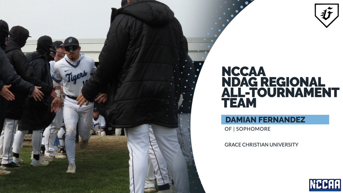 Grace Christian Baseball (@gracetigersbsb) on Twitter photo Big shoutout to <a href="/dfernandez_24/">Damian Fernandez</a> for making the NDAG Regional All-Tourney Team this week!
Dame had a clutch late game triple to help secure our win vs #2 Kansas Christian and made a pair of web gem catches in centerfield against #1 Ecclesia.
#DoMore Big shoutout to <a href="/dfernandez_24/">Damian Fernandez</a> for making the NDAG Regional All-Tourney Team this week!
Dame had a clutch late game triple to help secure our win vs #2 Kansas Christian and made a pair of web gem catches in centerfield against #1 Ecclesia.
#DoMore