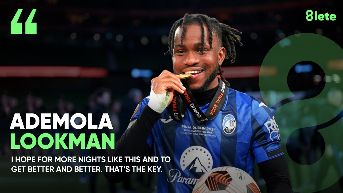 Born in London to Nigerian parents, Ademola Lookman faced rejections early on. But belief, grit, and mentors guided his rise. From street football to Serie A stardom, his story proves: setbacks can’t stop those who never stop showing up. #8lete