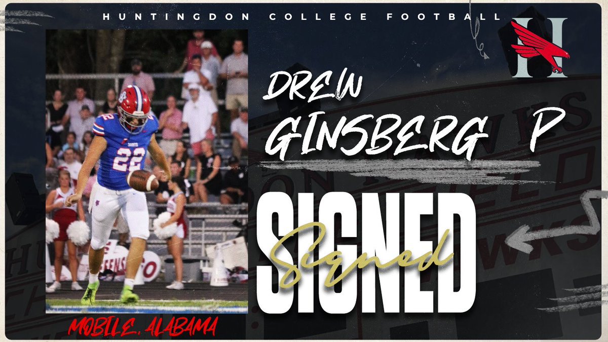 Welcome to the nest, Drew Ginsberg! 

Punter from Mobile, AL! #WHOOP
