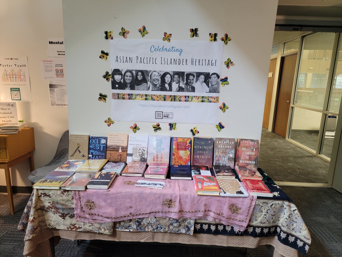 Chaffey_Library's tweet image. Stop by any of our library locations and get a Celebrating Asian and  Pacific Islander Heritage bookmark and check out related books!

To learn more at  libguides.chaffey.edu/apih

#ChaffeyCollege